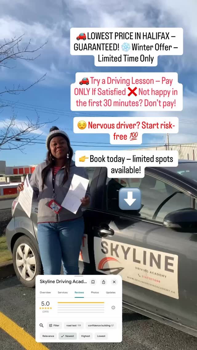Instagram post from skyline_drivingacademy_halifax. This post is in position 3.